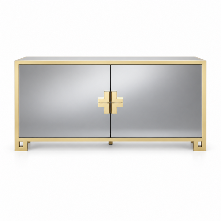 Smoked Mirror Credenza