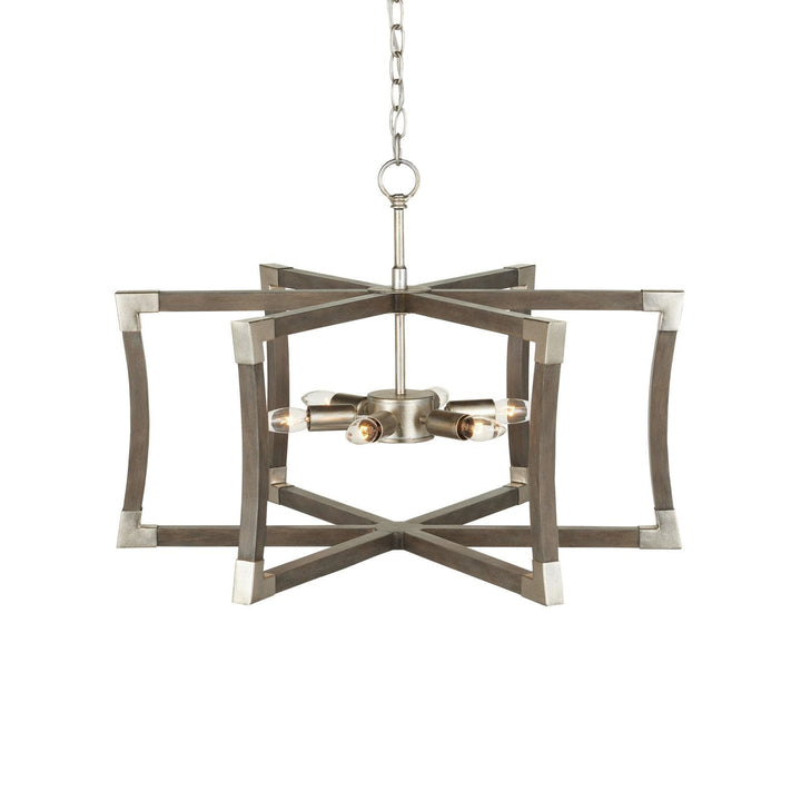 Bastian Small Gray Semi-Flush Mount