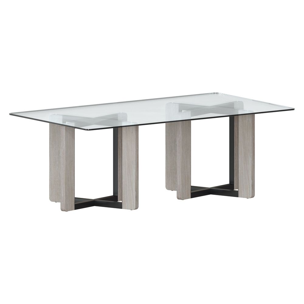 Glass Dining Table Top - Rectangular - Clear - 86.5"