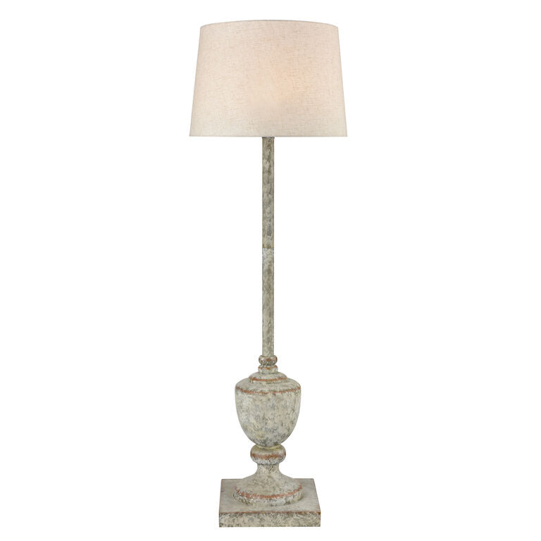 Regus 51'' High 1 - Light Outdoor Floor Lamp - Antique Gray-Elk Home-ELK-D4390-Floor Lamps-1-France and Son