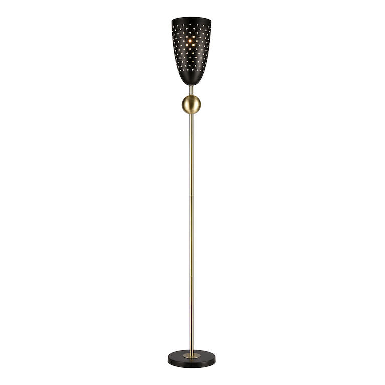 Amulet 69.5'' High 1-Light Floor Lamp - Black-Elk Home-ELK-D4691-Floor Lamps-1-France and Son