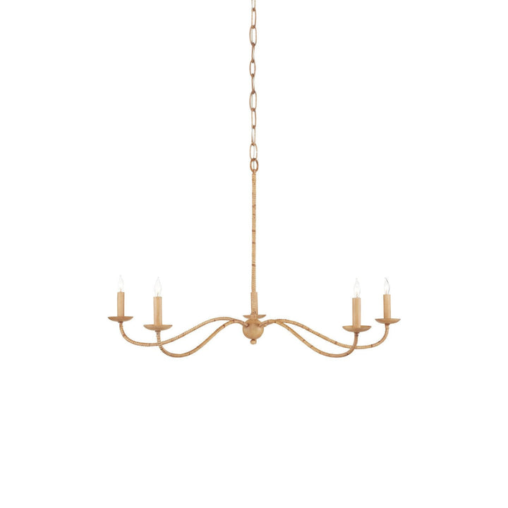 Saxon Small Tan Chandelier