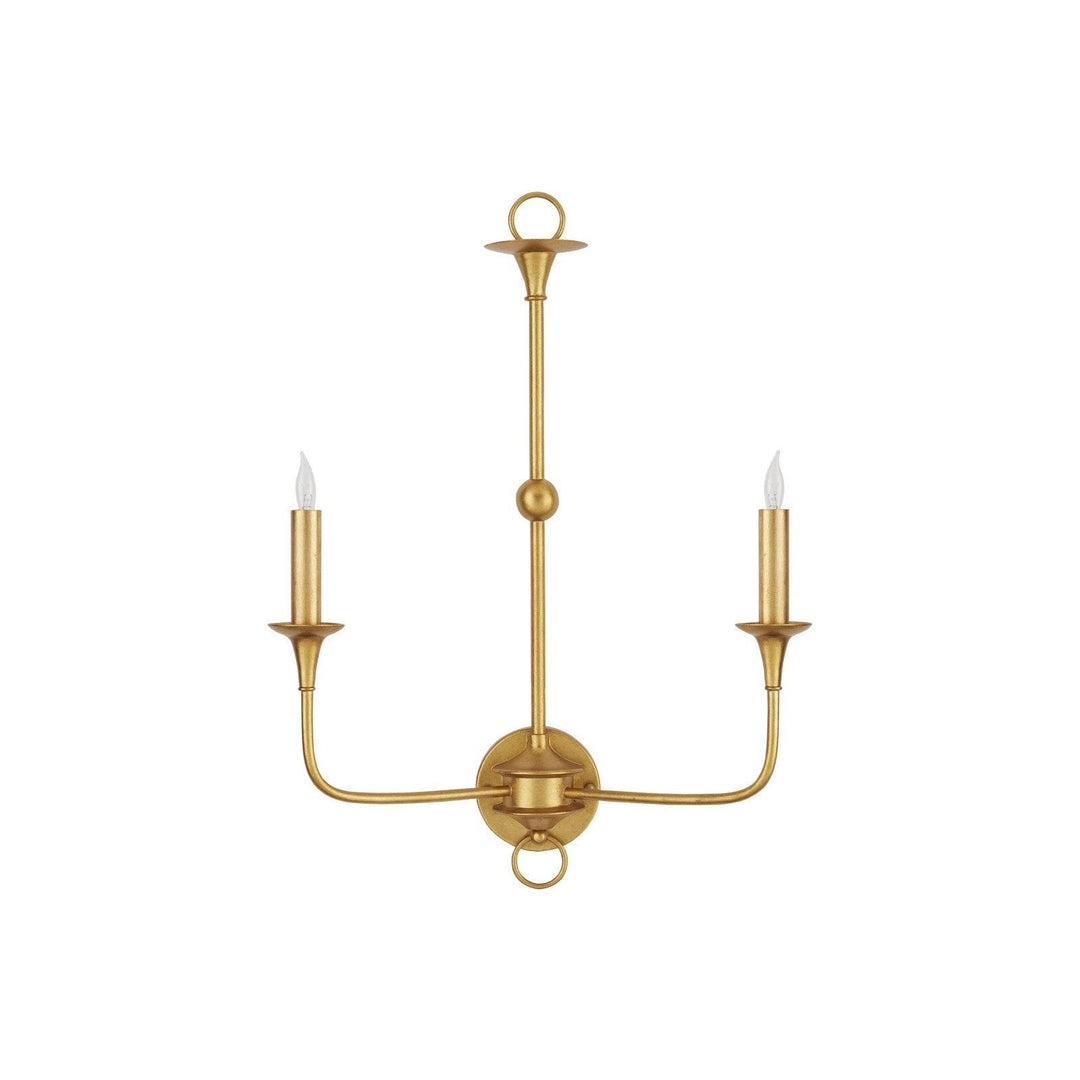 Nottaway Gold Double-Light Wall Sconce