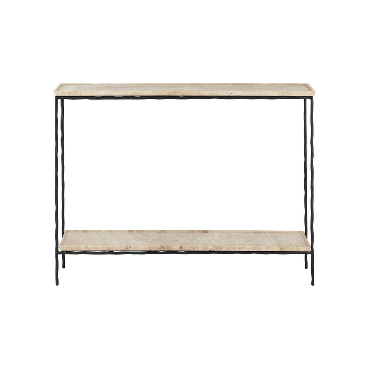 Boyles Travertine Console Table