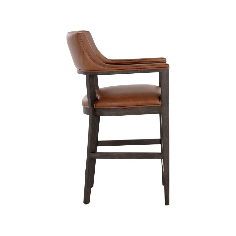 Bar & Counter Stools Brylea Counter Stool - Brown - Shalimar Tobacco Leather
