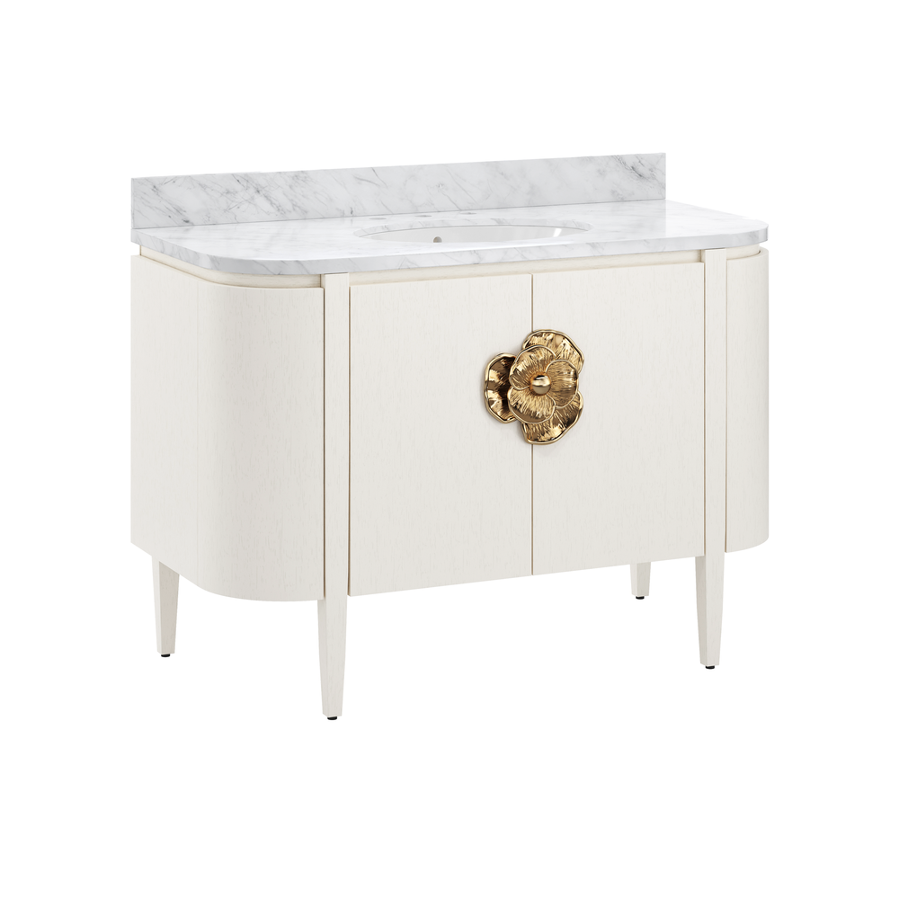 Briallen 48" White Vanity with Oval Undermount Sink
