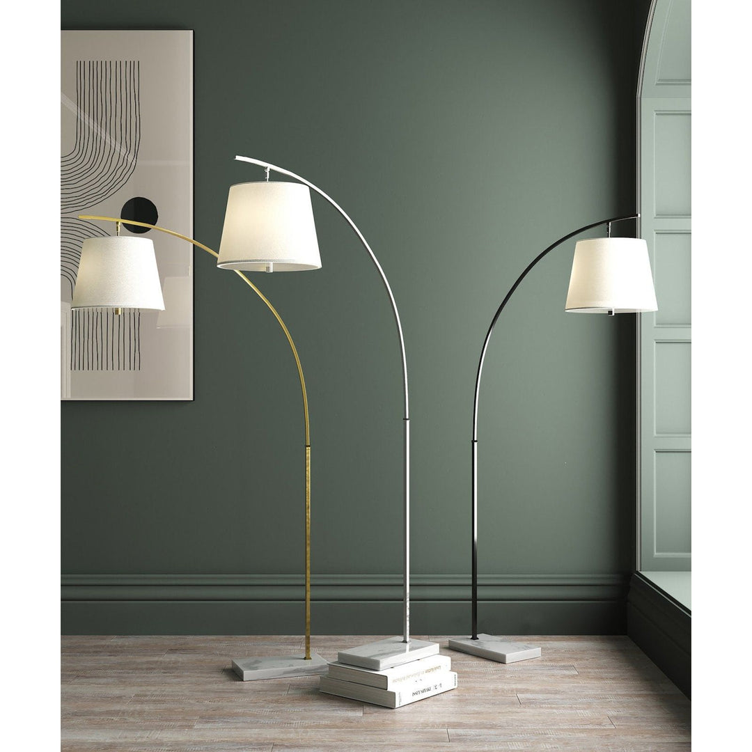 Cloister Medium Nickel Floor Lamp