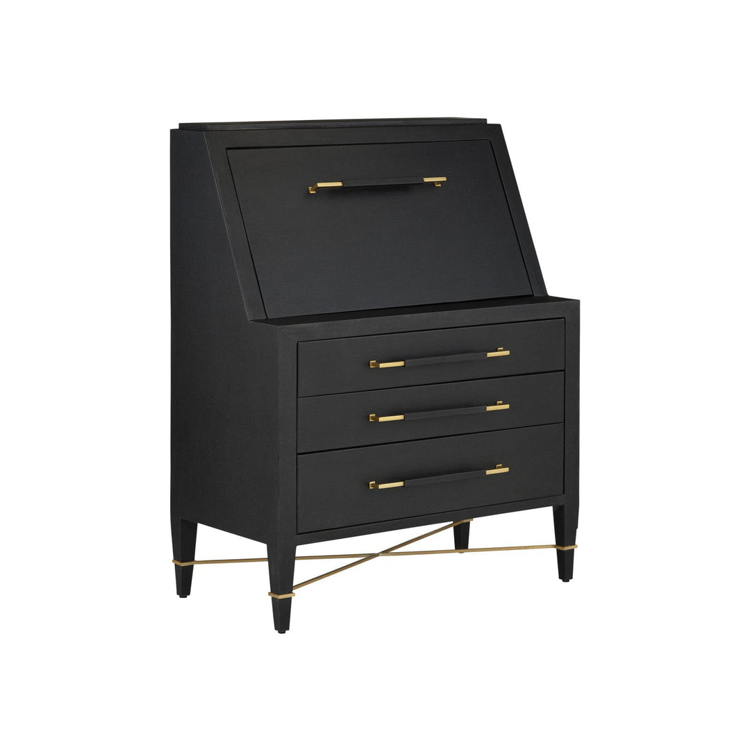 Verona Black Secretary Desk