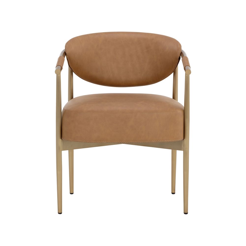 Dining Chairs Heloise Dining Armchair - Milliken Cognac