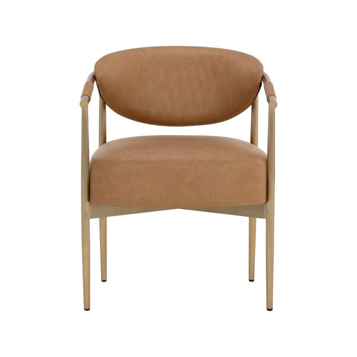 Dining Chairs Heloise Dining Armchair - Milliken Cognac