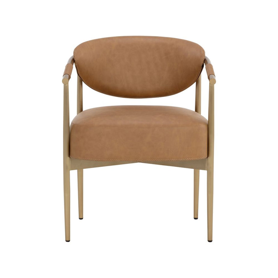 Dining Chairs Heloise Dining Armchair - Milliken Cognac
