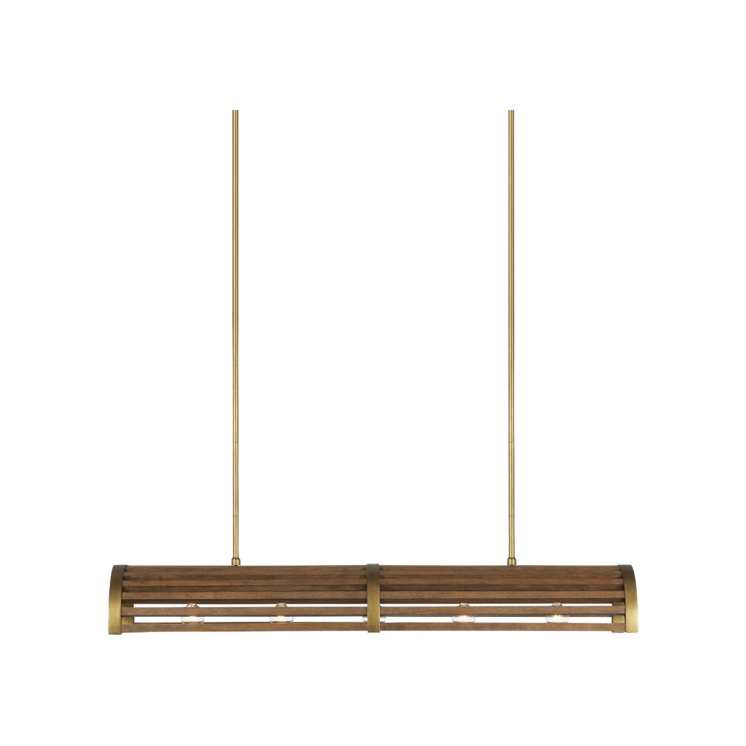 Woodbine Chestnut Rectangular Chandelier