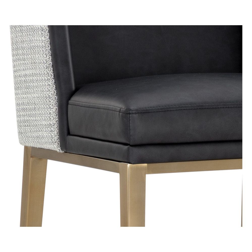 Joplin Barstool - Cantina Black / Vera White Pepper