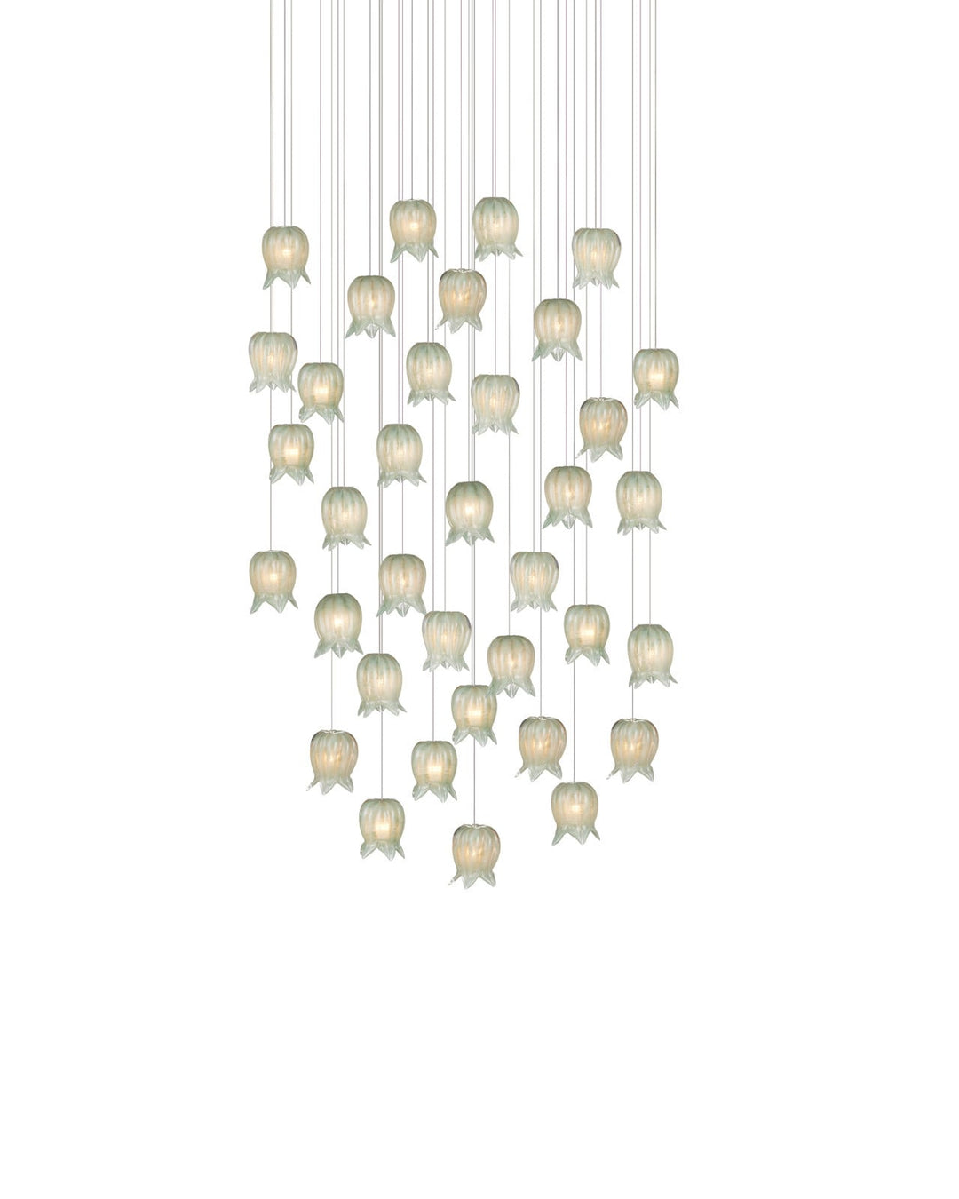 Pendants:Multi Polpo Green 36-Light Round Multi-Drop Pendant