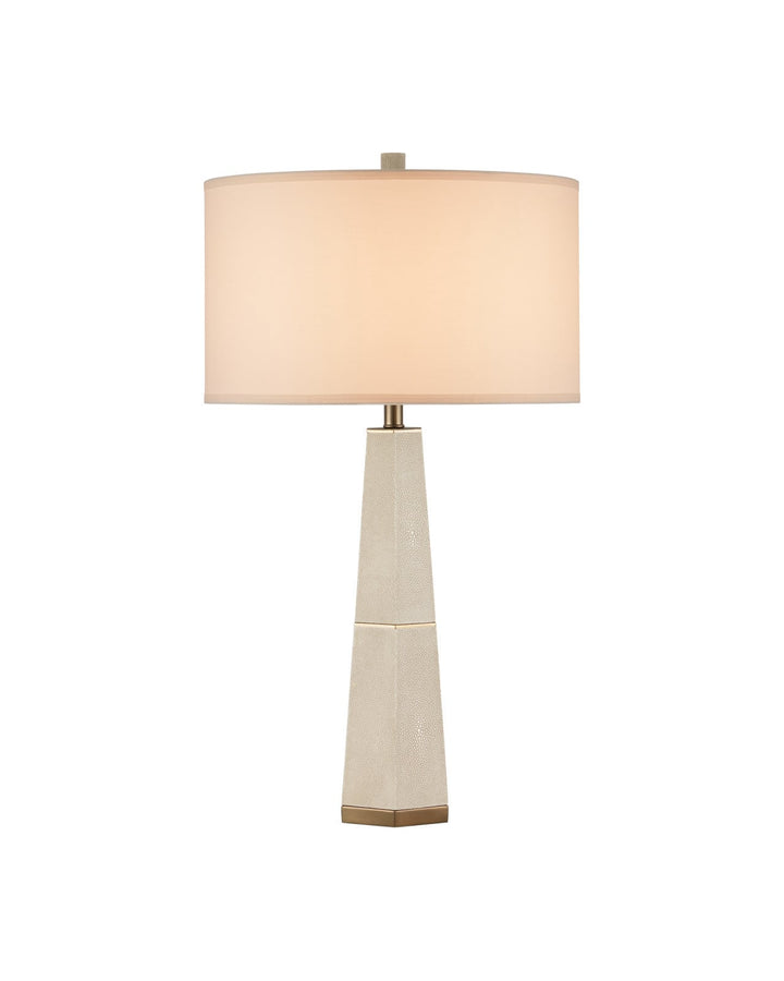 Table Lamps Galuchat Ivory Tapered Table Lamp