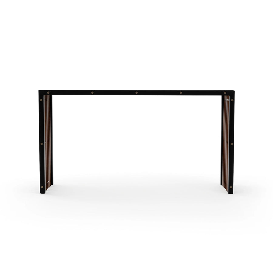PINSTRIPE DARK CONSOLE TABLE