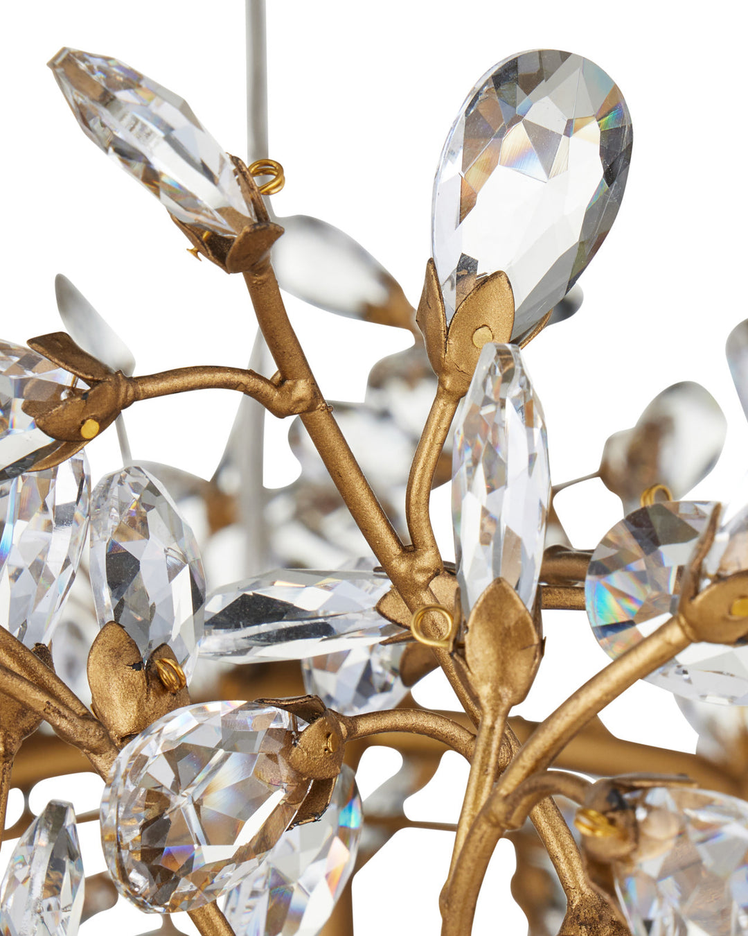 Crystal Bud Large Ring Chandelier