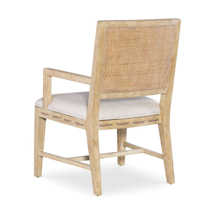Solace Cane Back Arm Chair - Beige