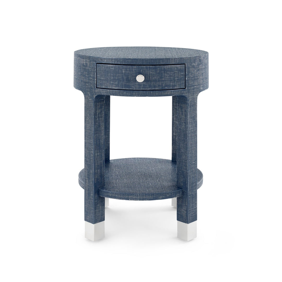 Dakota 1-Drawer Round Side Table