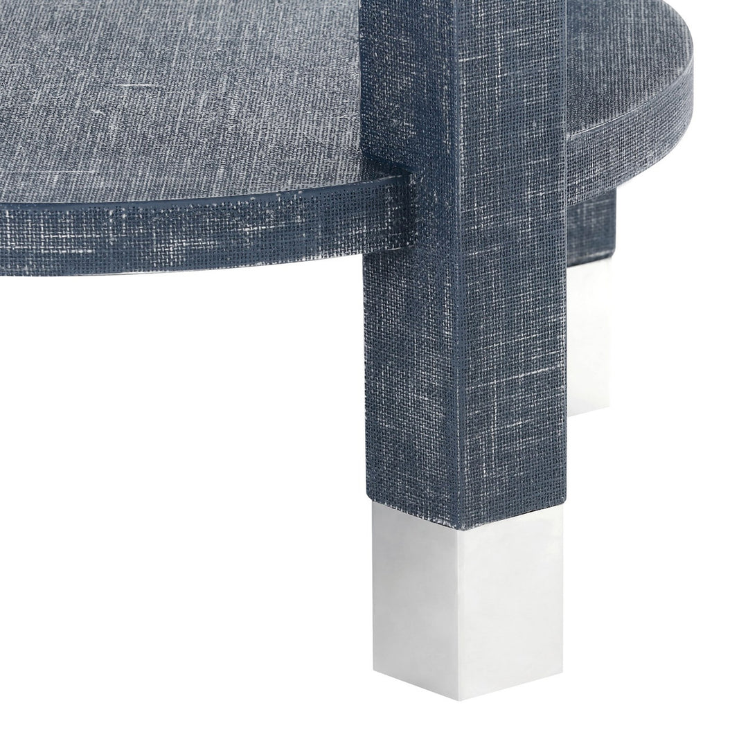 Dakota 1-Drawer Round Side Table