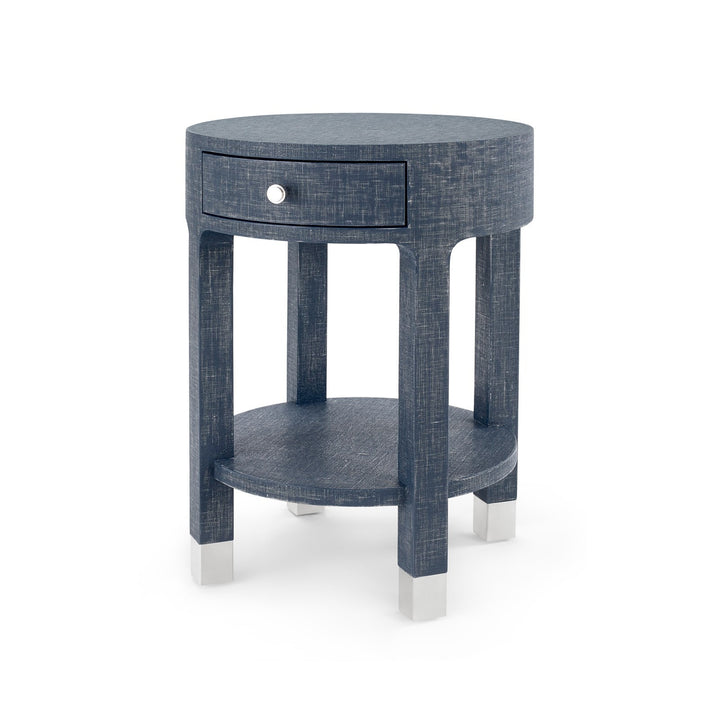 Dakota 1-Drawer Round Side Table