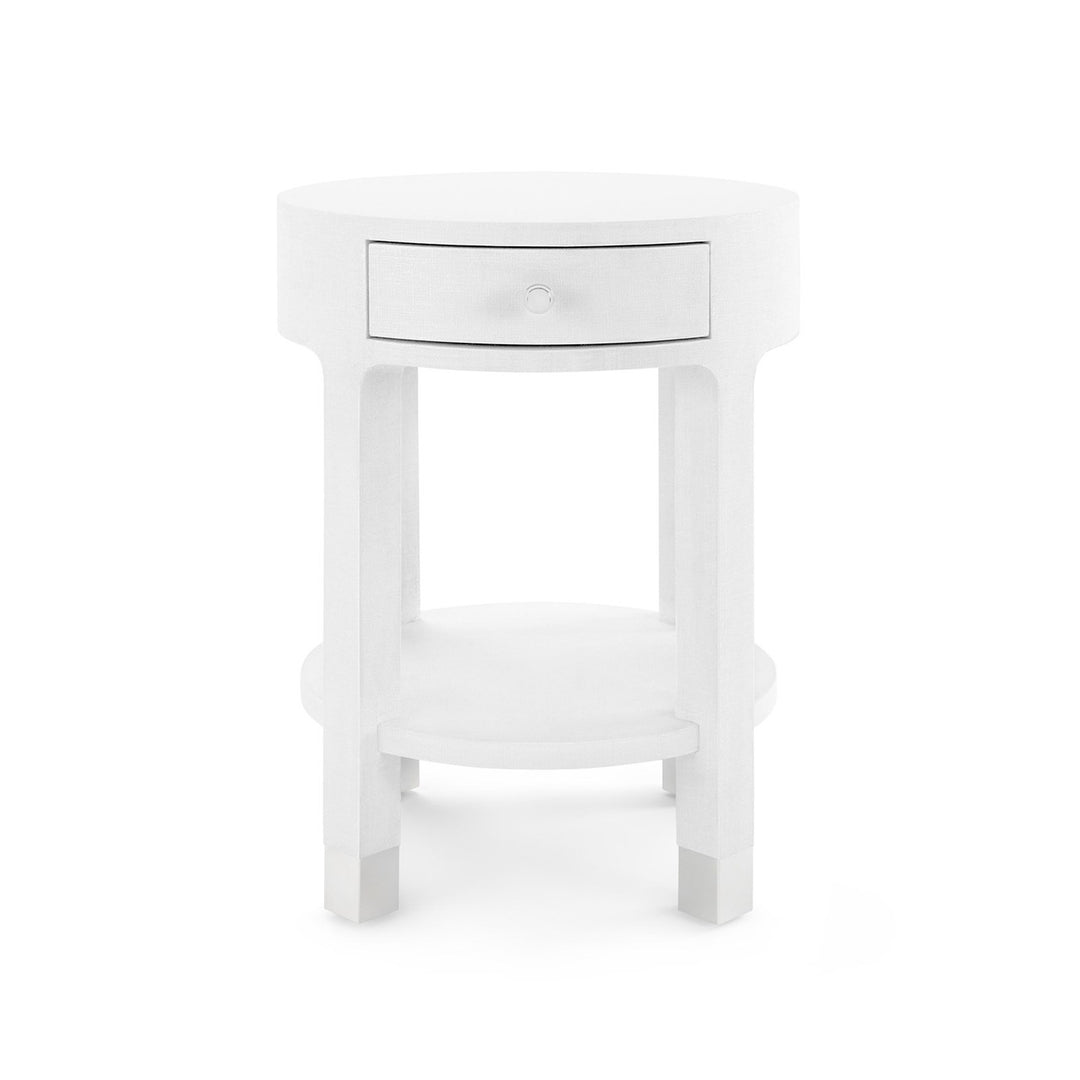 Dakota 1-Drawer Round Side Table