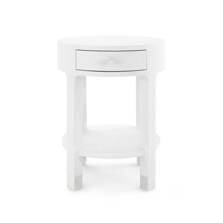 Dakota 1-Drawer Round Side Table