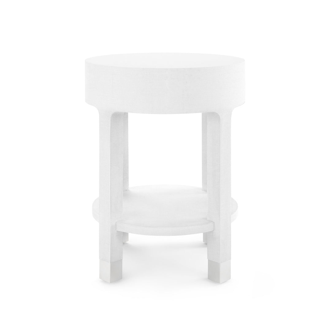 Dakota 1-Drawer Round Side Table
