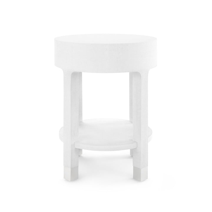 Dakota 1-Drawer Round Side Table