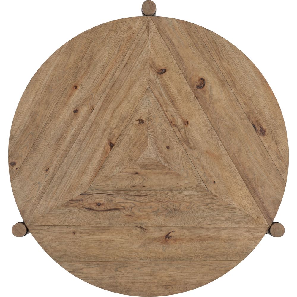 Vineyard Row Round Cocktail Table - Light Wood