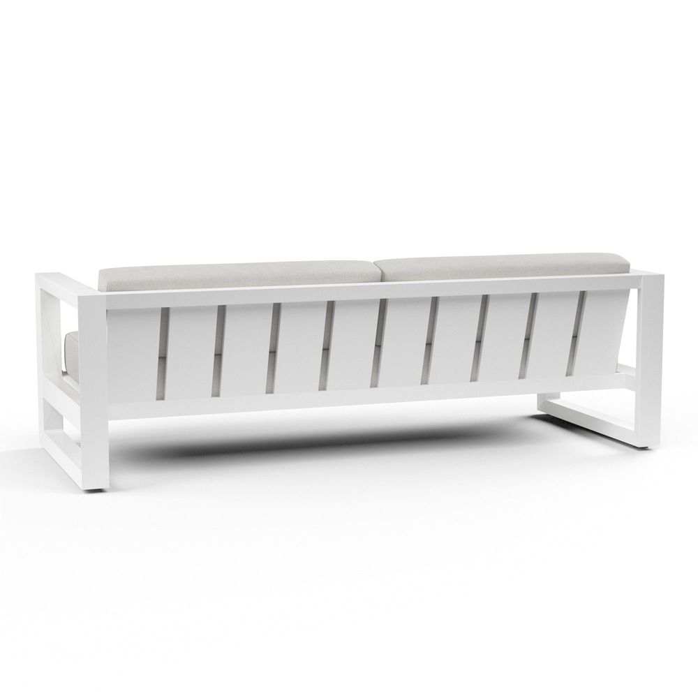 Outdoor Sofas and Sectionals Newport Sofa in Cast Silver, No Welt
