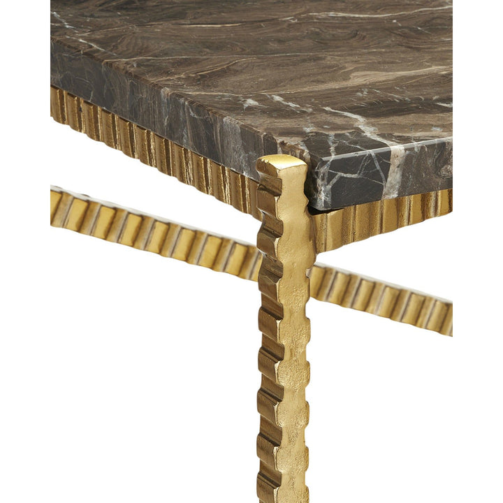 Flying Marble Gold Console Table