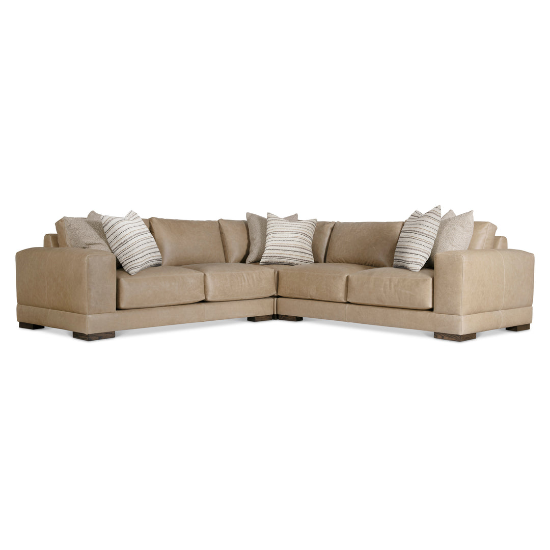 Lars Leather 3-Piece Sectional