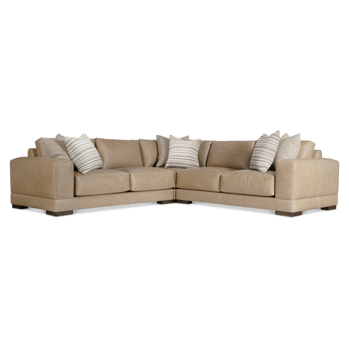 Lars Leather 3-Piece Sectional