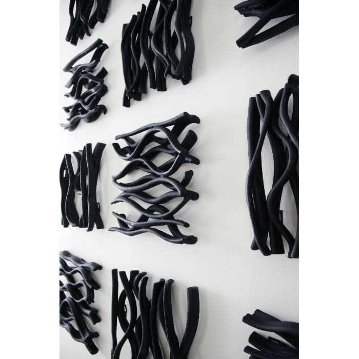 Vine Wall Tile Black-Phillips Collection-PHIL-TH112230-Wall Art-2-France and Son