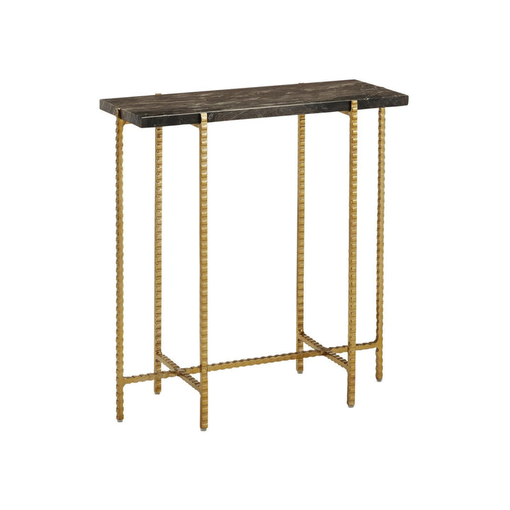 Flying Marble Gold Side Table