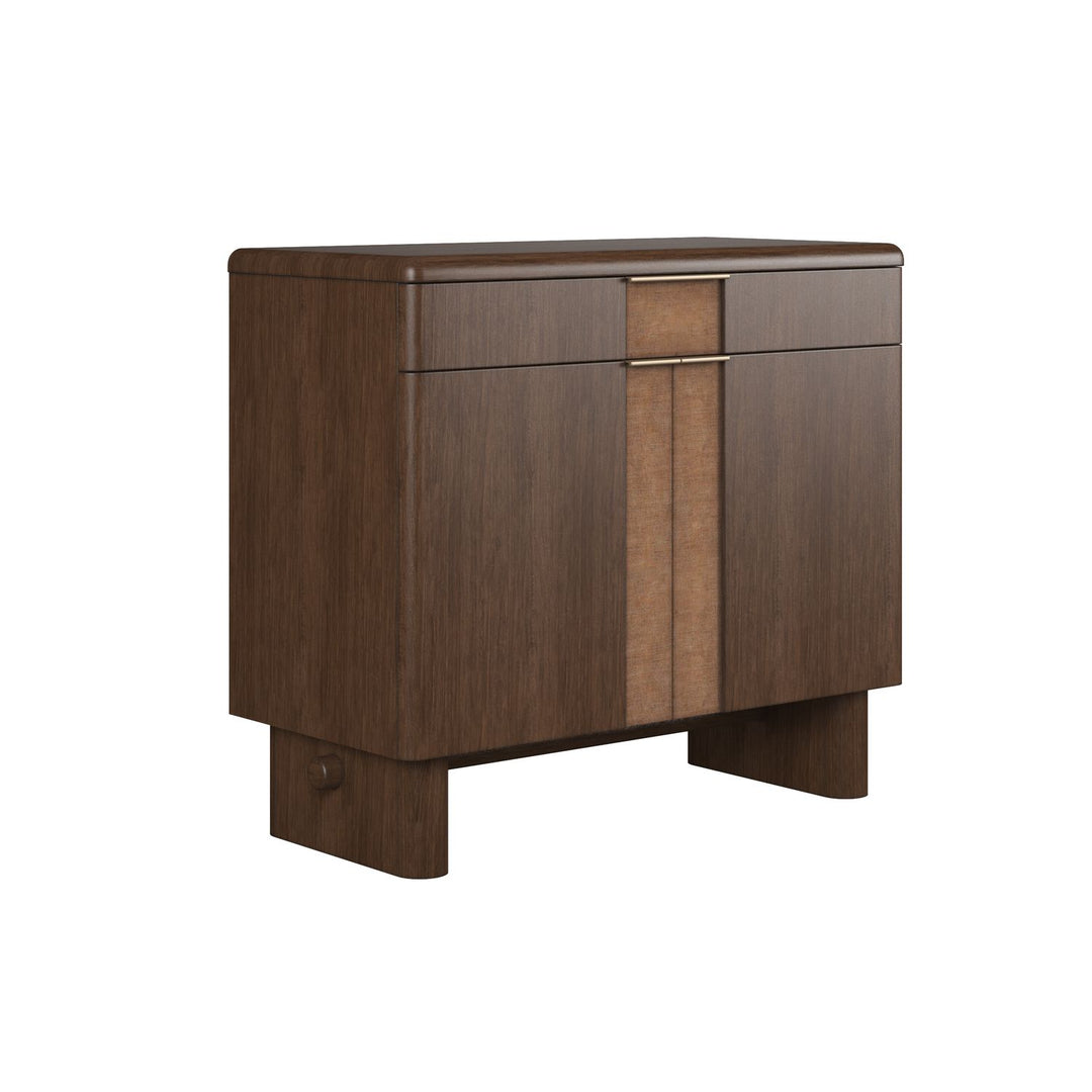 Verge Accent Door Chest — Handcrafted Walnut