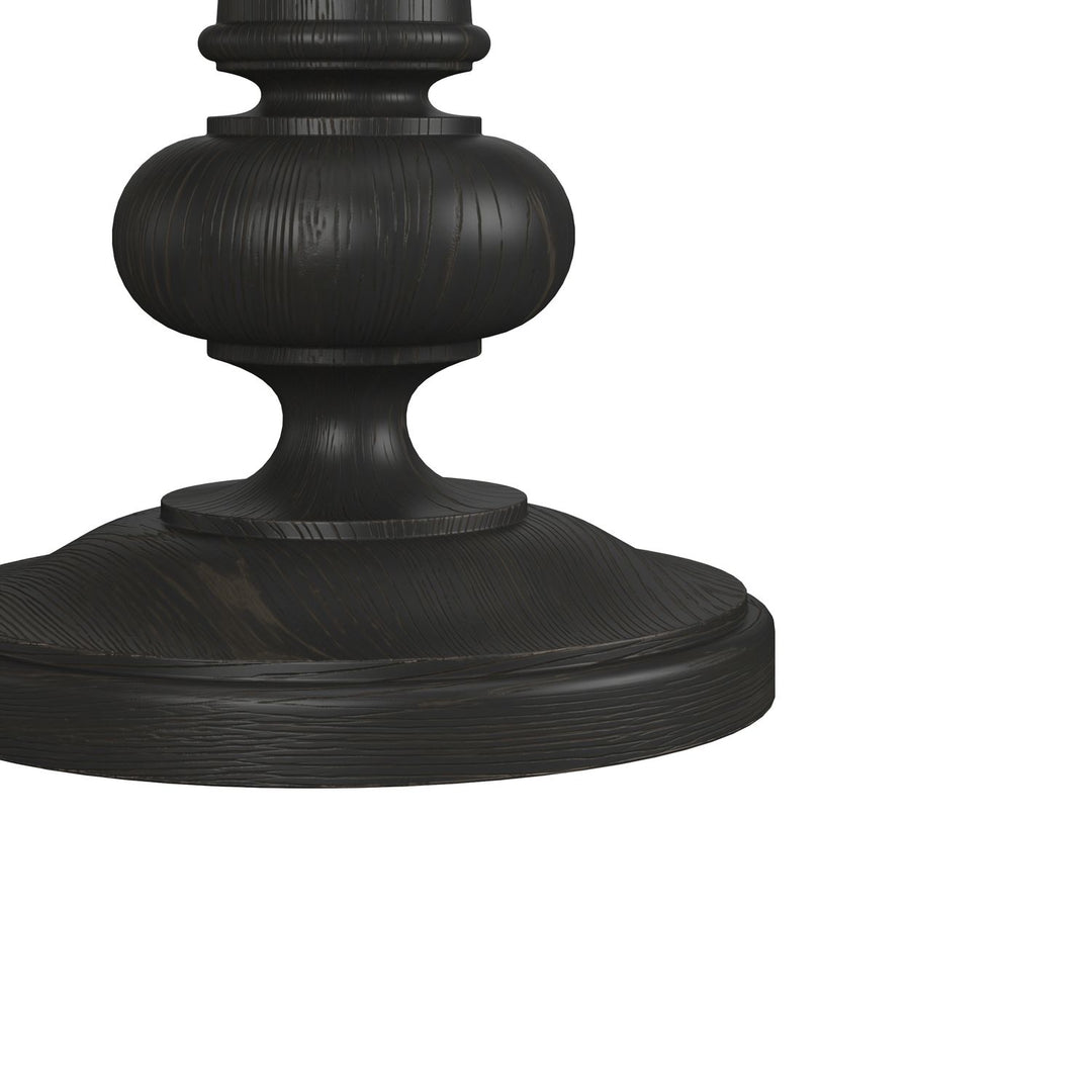 Atrium Accent Table — hand rubbed black with undertones of brown