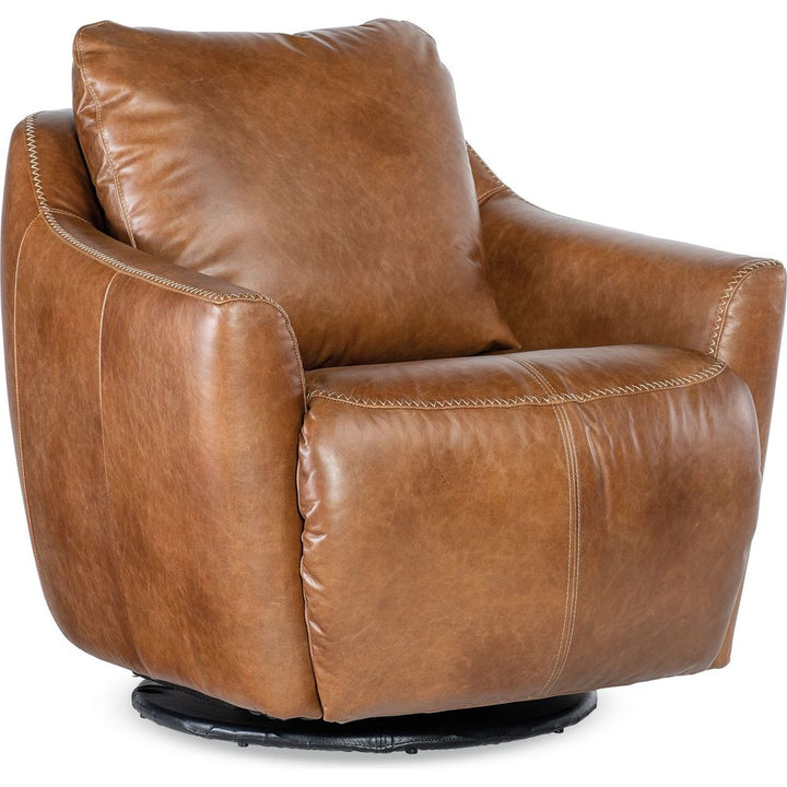 Beau Swivel w/Power Footrest - Brown