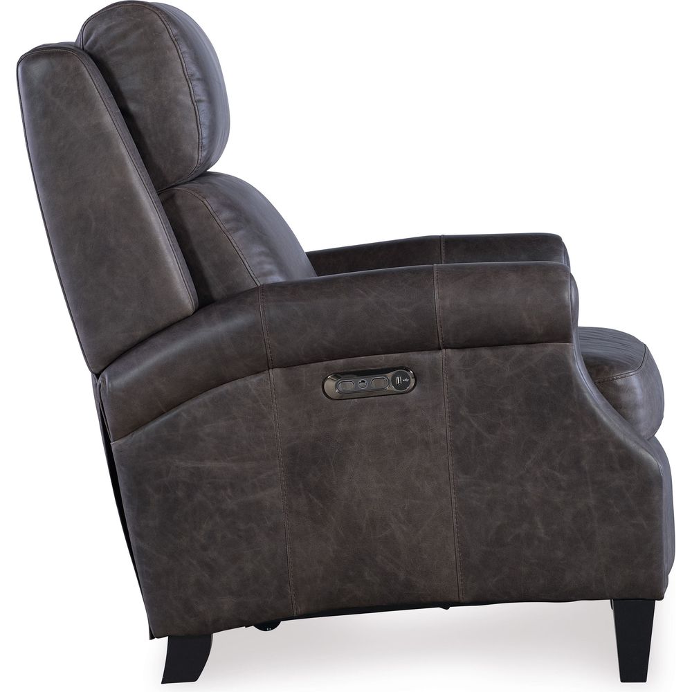 Hurley Power Recliner with Power Headrest - Grey