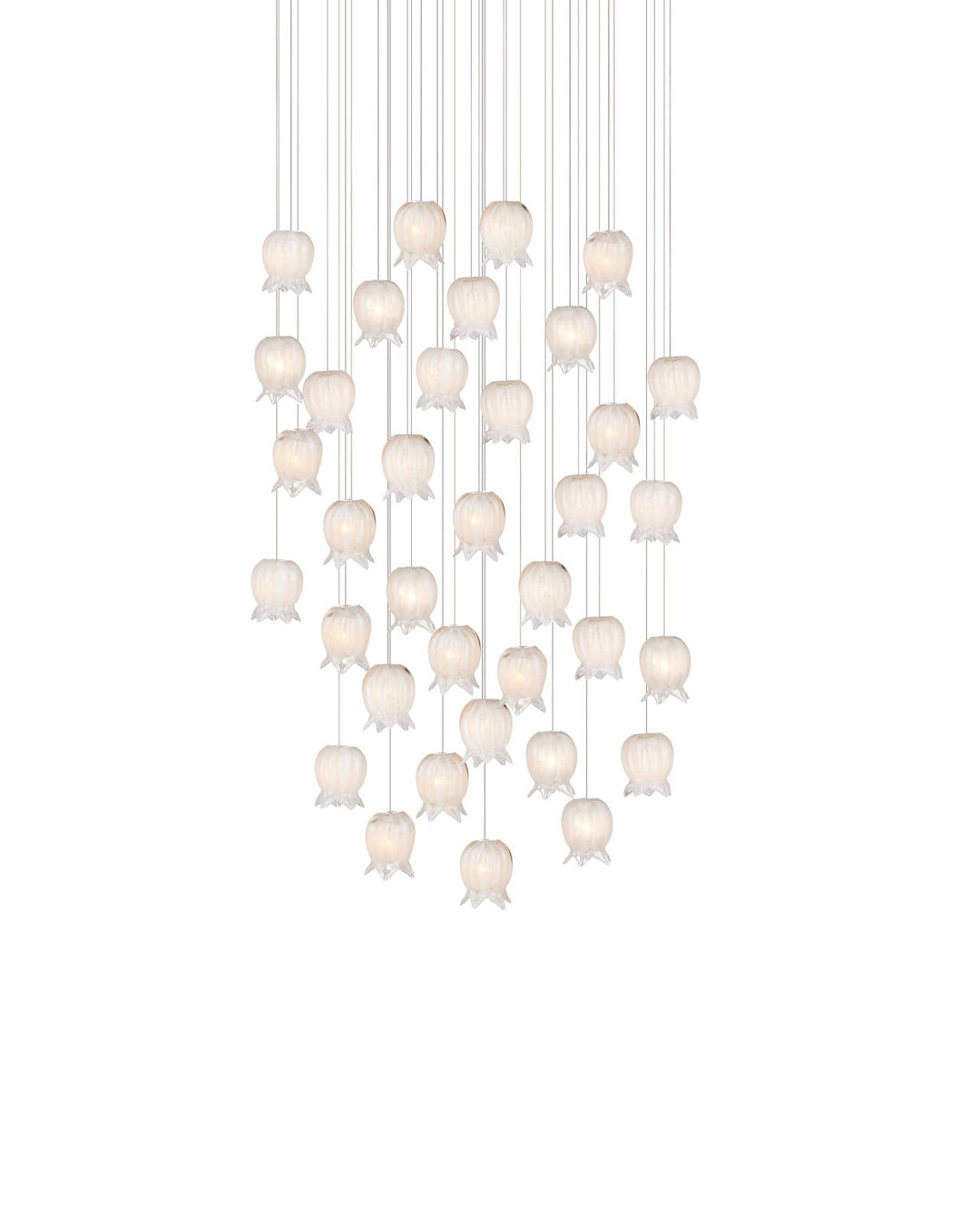 Pendants:Multi Polpo White 36-Light Round Multi-Drop Pendant