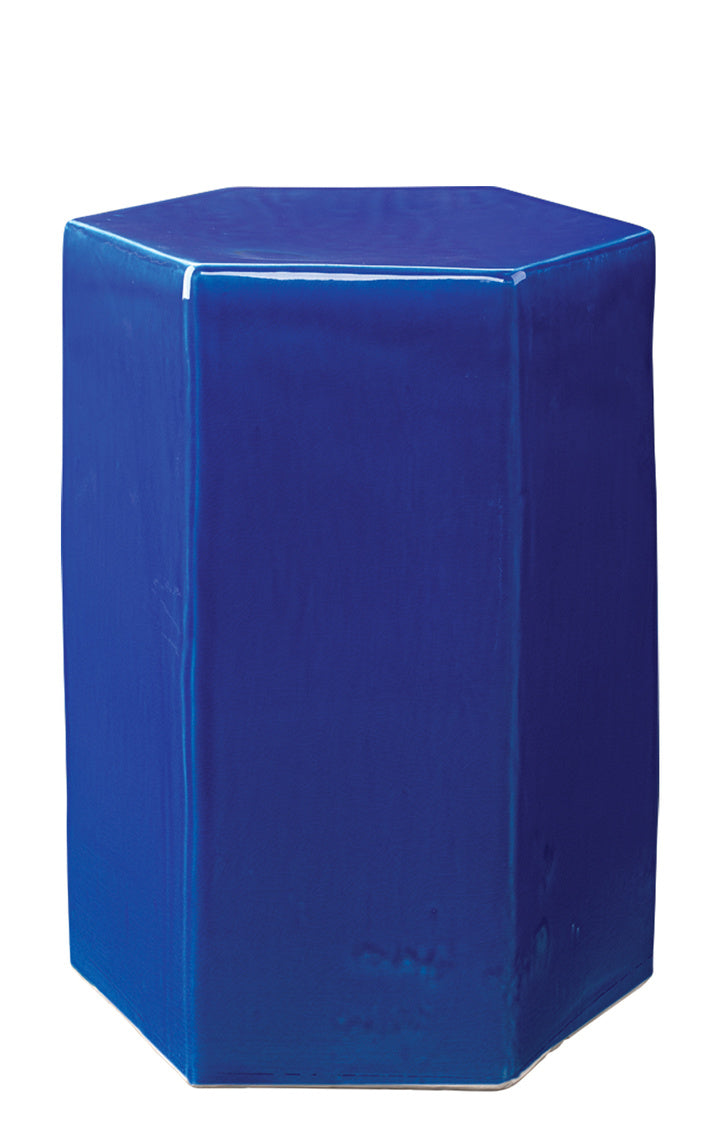 Small Porto Side Table-Jamie Young-JAMIEYO-20PORT-SMCO-Side TablesCobalt Blue Ceramic-6-France and Son