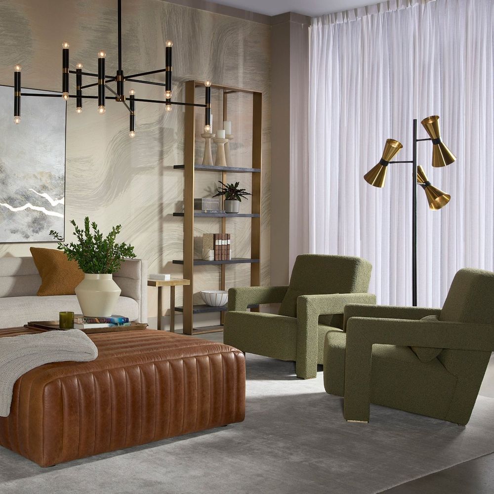 Bookcases & Etageres Dalton Bookcase - Antique Brass - Black