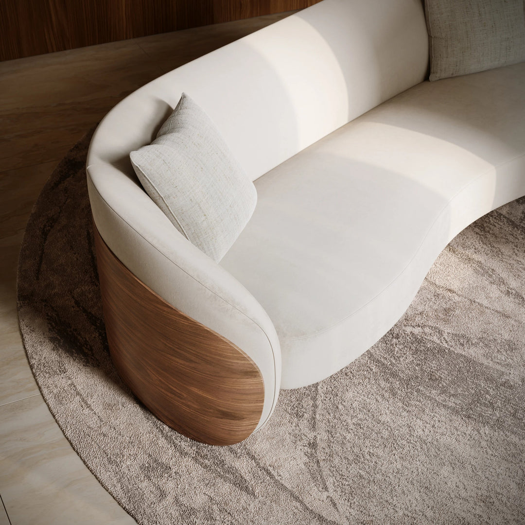 Fleur Wood Back Sofa - image 6
