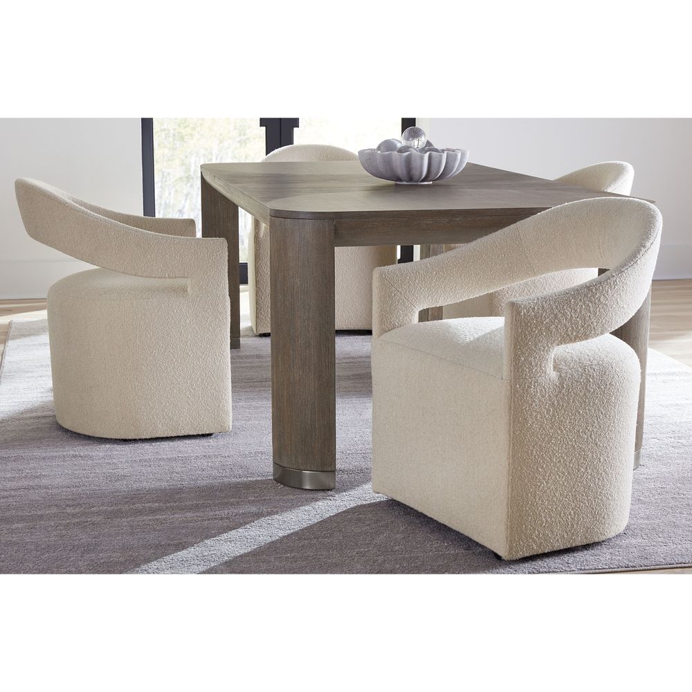 Dining Tables Modern Mood Leg Dining Table with 1-24in Leaf - Dark Wood
