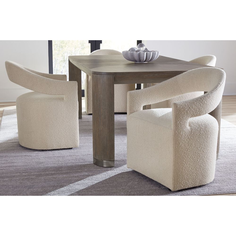 Dining Tables Pulse Leg Dining Table with 1-24in Leaf - Dark Wood