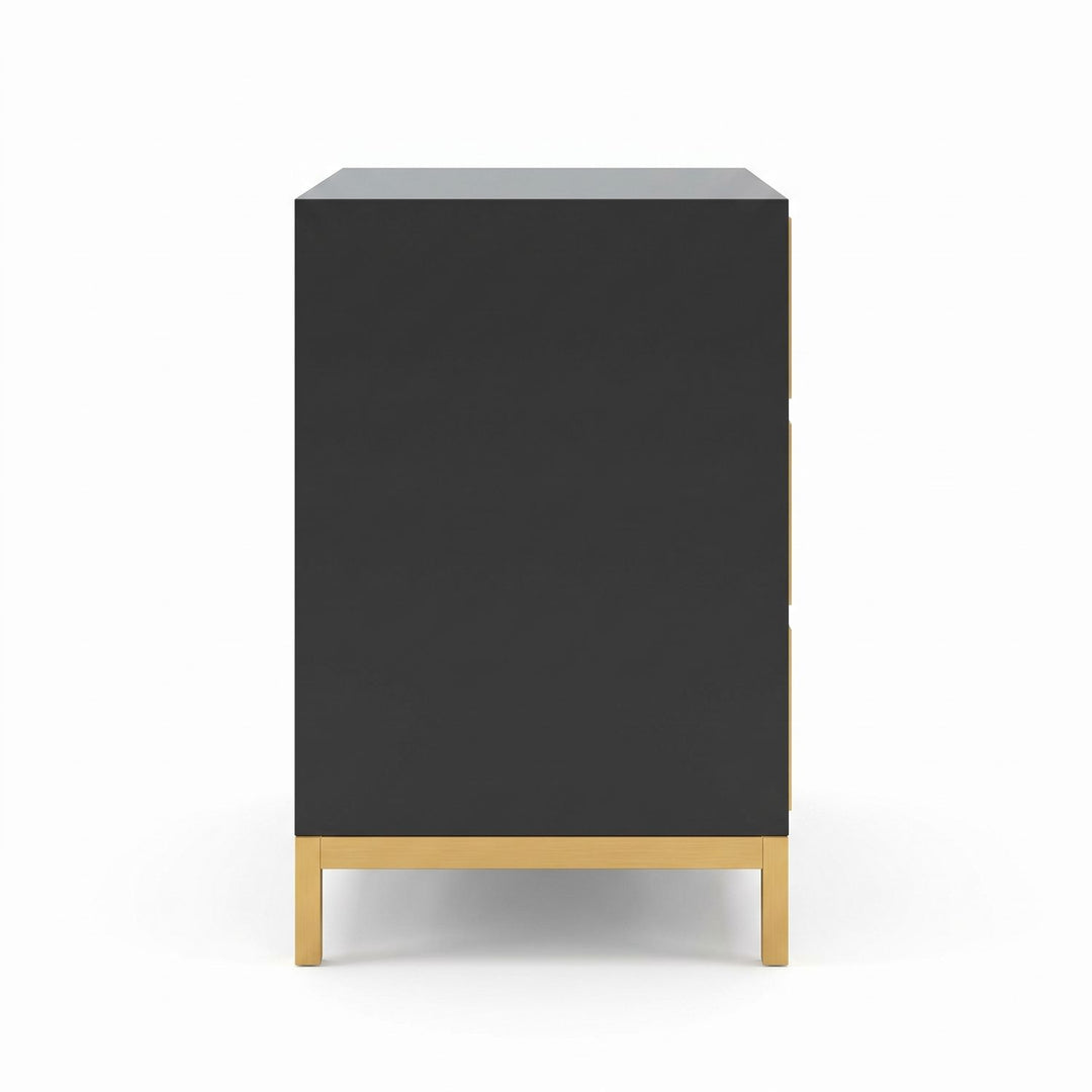Boulevard Accent Nightstand — Raven Black