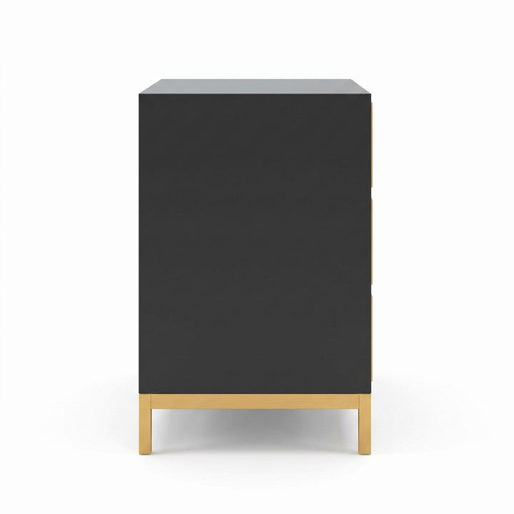 Boulevard Accent Nightstand — Raven Black