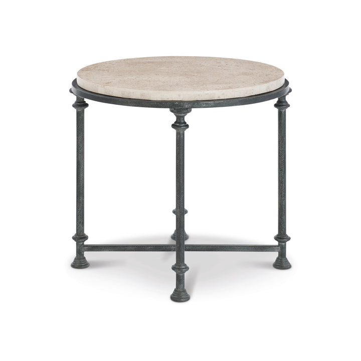 Galesbury Round Metal End Table