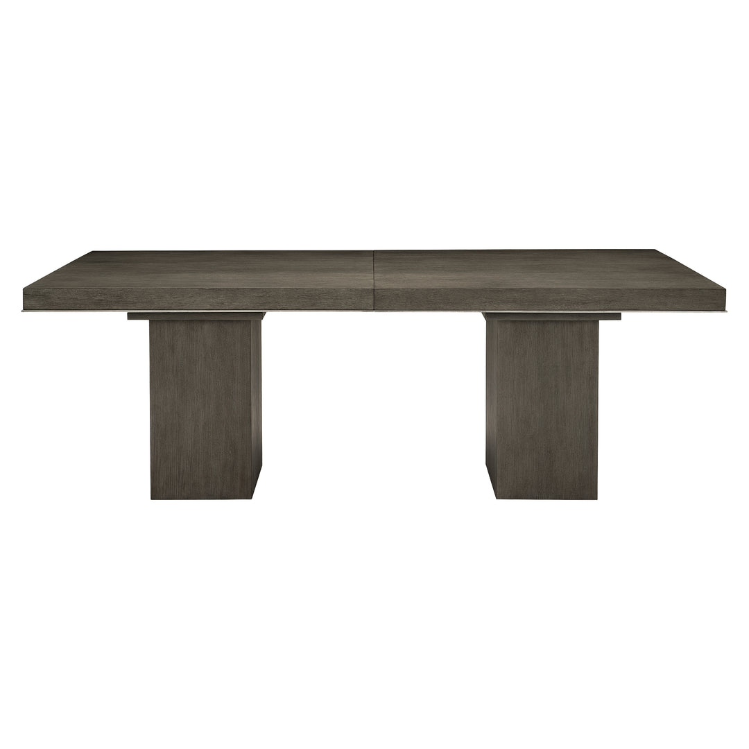 Linea 9-Piece Dining Set in Cerused Charcoal Dining Table